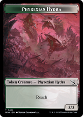 Monk // Phyrexian Hydra (11) Double-Sided Token [March of the Machine Tokens] | L.A. Mood Comics and Games