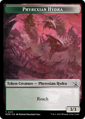 Warrior // Phyrexian Hydra (11) Double-Sided Token [March of the Machine Tokens] | L.A. Mood Comics and Games