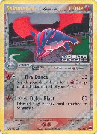 Salamence (14/113) (Delta Species) (Stamped) [EX: Delta Species] | L.A. Mood Comics and Games