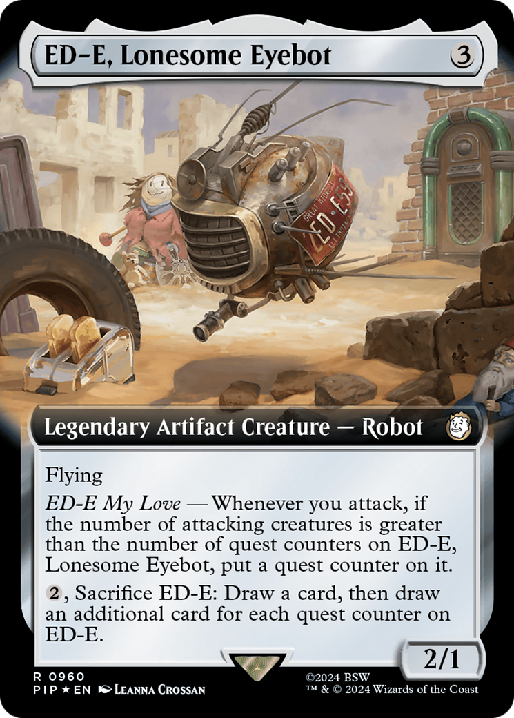 ED-E, Lonesome Eyebot (Extended Art) (Surge Foil) [Fallout] | L.A. Mood Comics and Games