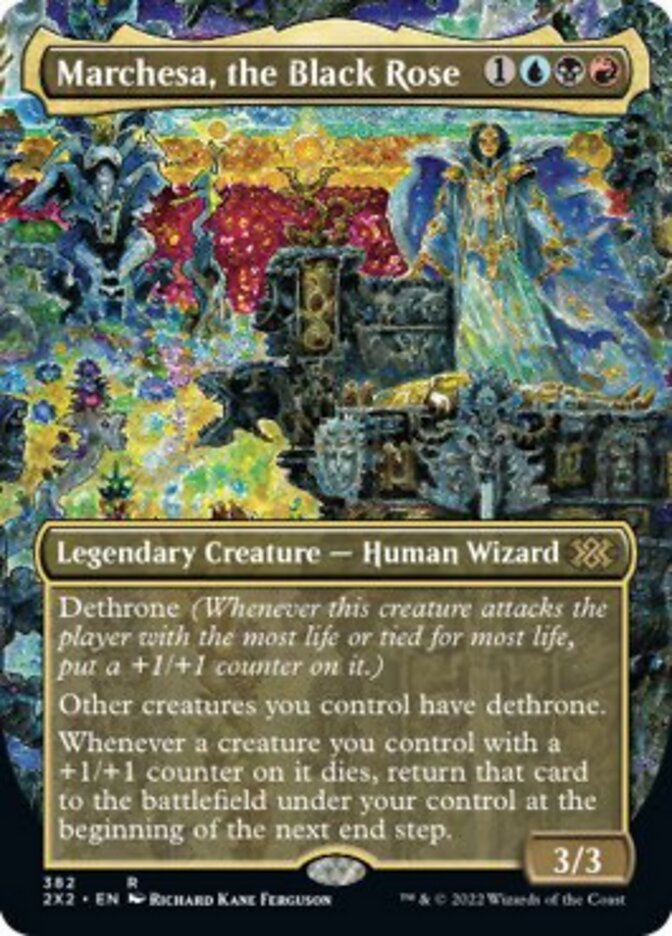 Marchesa, the Black Rose (Borderless Alternate Art) [Double Masters 2022] | L.A. Mood Comics and Games