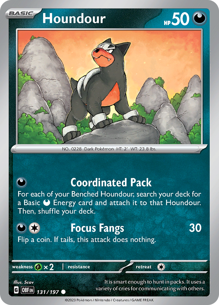 Houndour (131/197) [Scarlet & Violet: Obsidian Flames] | L.A. Mood Comics and Games