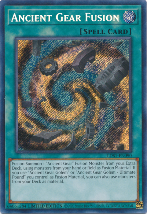 Ancient Gear Fusion [LDS1-EN090] Secret Rare | L.A. Mood Comics and Games