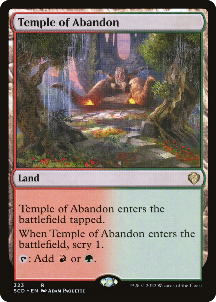 Temple of Abandon [Starter Commander Decks] | L.A. Mood Comics and Games