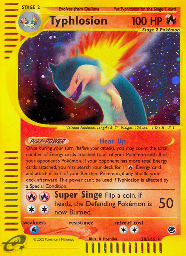 Typhlosion (28/165) [Expedition: Base Set] | L.A. Mood Comics and Games