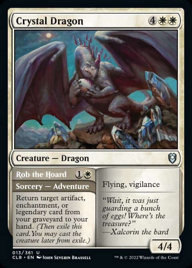 Crystal Dragon // Rob the Hoard [Commander Legends: Battle for Baldur's Gate] | L.A. Mood Comics and Games