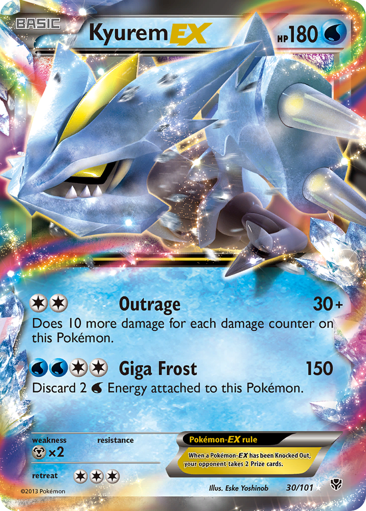 Kyurem EX (30/101) [Black & White: Plasma Blast] | L.A. Mood Comics and Games