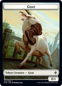 Goat // Food (17) Double-Sided Token [Throne of Eldraine Tokens] | L.A. Mood Comics and Games