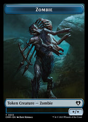 Clue // Zombie (0013) Double-Sided Token [Commander Masters Tokens] | L.A. Mood Comics and Games