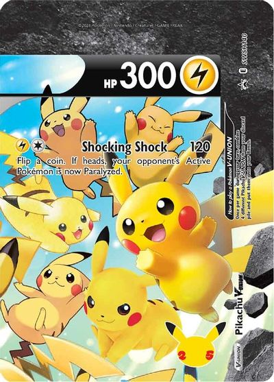 Pikachu V-UNION (SWSH140) (Celebrations) [Sword & Shield: Black Star Promos] | L.A. Mood Comics and Games