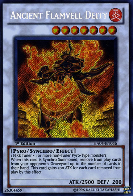 Ancient Flamvell Deity [HA04-EN056] Secret Rare | L.A. Mood Comics and Games