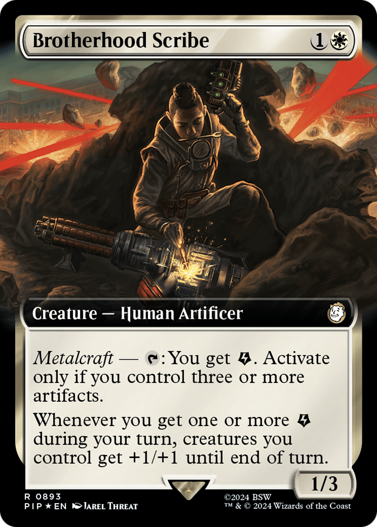 Brotherhood Scribe (Extended Art) (Surge Foil) [Fallout] | L.A. Mood Comics and Games