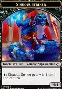 Sinuous Striker // Zombie Double-Sided Token [Hour of Devastation Tokens] | L.A. Mood Comics and Games