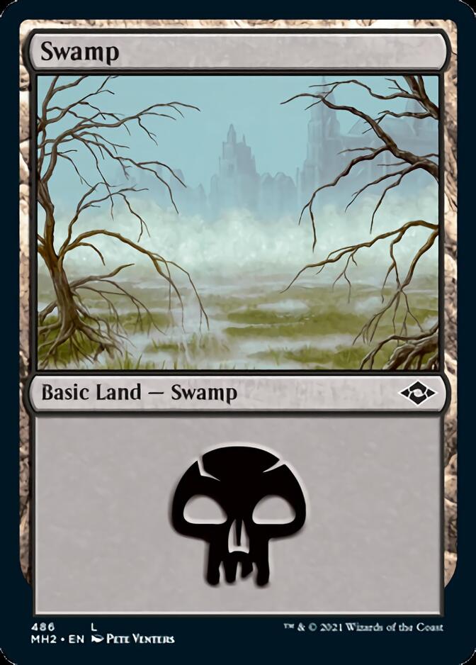 Swamp (486) (Foil Etched) [Modern Horizons 2] | L.A. Mood Comics and Games