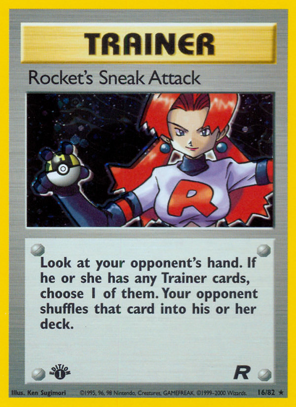 Rocket's Sneak Attack (16/82) [Team Rocket 1st Edition] | L.A. Mood Comics and Games