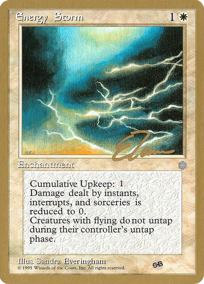 Energy Storm (Eric Tam) (SB) [Pro Tour Collector Set] | L.A. Mood Comics and Games