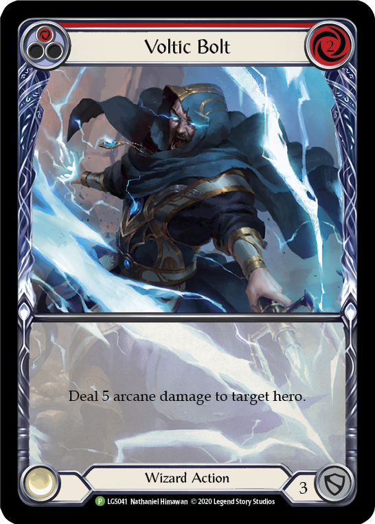 Voltic Bolt (Red) [LGS041] (Promo)  Rainbow Foil | L.A. Mood Comics and Games