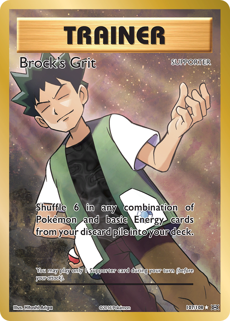Brock's Grit (107/108) [XY: Evolutions] | L.A. Mood Comics and Games