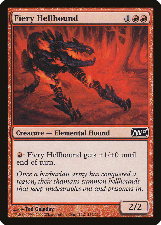 Fiery Hellhound [Magic 2010] | L.A. Mood Comics and Games