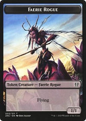 Faerie Rogue // Thopter Double-Sided Token [Zendikar Rising Commander Tokens] | L.A. Mood Comics and Games