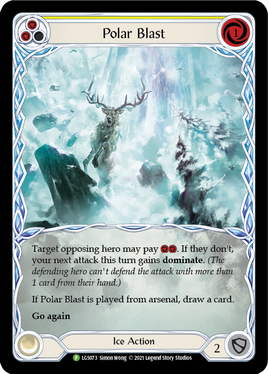 Polar Blast (Yellow) [LGS073] (Promo)  Rainbow Foil | L.A. Mood Comics and Games