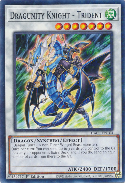 Dragunity Knight - Trident (Duel Terminal) [HAC1-EN164] Common | L.A. Mood Comics and Games
