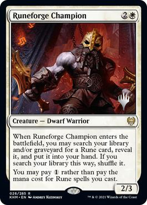 Runeforge Champion (Promo Pack) [Kaldheim Promos] | L.A. Mood Comics and Games