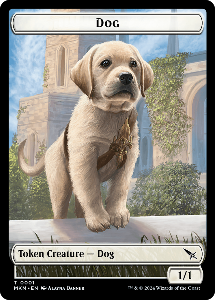 Dog Token [Murders at Karlov Manor Tokens] | L.A. Mood Comics and Games