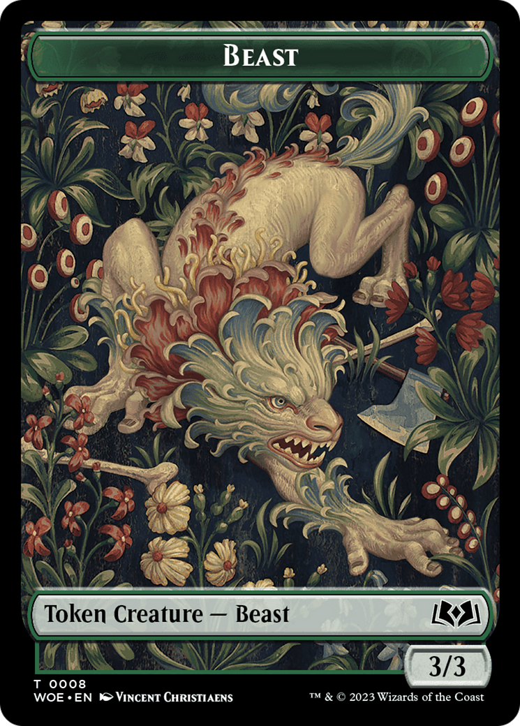 Beast Token [Wilds of Eldraine Tokens] | L.A. Mood Comics and Games