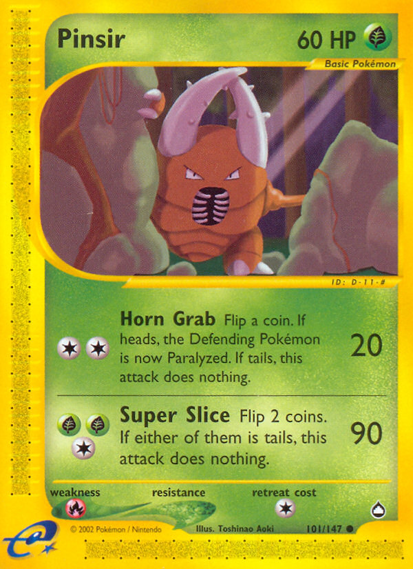 Pinsir (101/147) [Aquapolis] | L.A. Mood Comics and Games