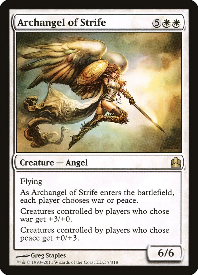 Archangel of Strife [Commander 2011] | L.A. Mood Comics and Games