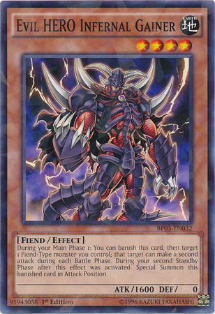 Evil HERO Infernal Gainer [BP03-EN032] Shatterfoil Rare | L.A. Mood Comics and Games