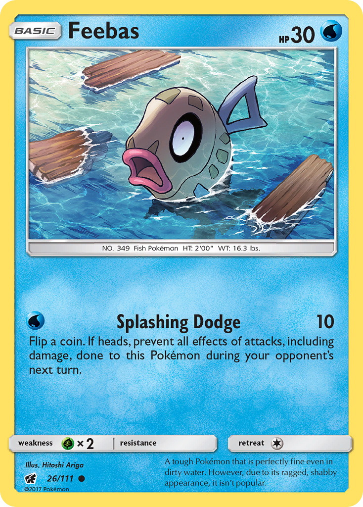 Feebas (26/111) [Sun & Moon: Crimson Invasion] | L.A. Mood Comics and Games