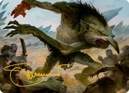 Troll Art Card (Gold-Stamped Signature) [Dungeons & Dragons: Adventures in the Forgotten Realms Art Series] | L.A. Mood Comics and Games