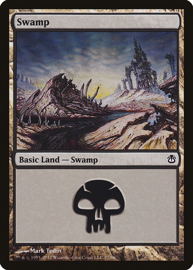 Swamp (77) [Duel Decks: Ajani vs. Nicol Bolas] | L.A. Mood Comics and Games