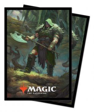 Throne of Eldraine Garruk, Cursed Huntsman Standard Deck Protector sleeves 100ct for Magic: The Gathering | L.A. Mood Comics and Games