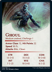 Ghoul Art Card (Gold-Stamped Signature) [Dungeons & Dragons: Adventures in the Forgotten Realms Art Series] | L.A. Mood Comics and Games