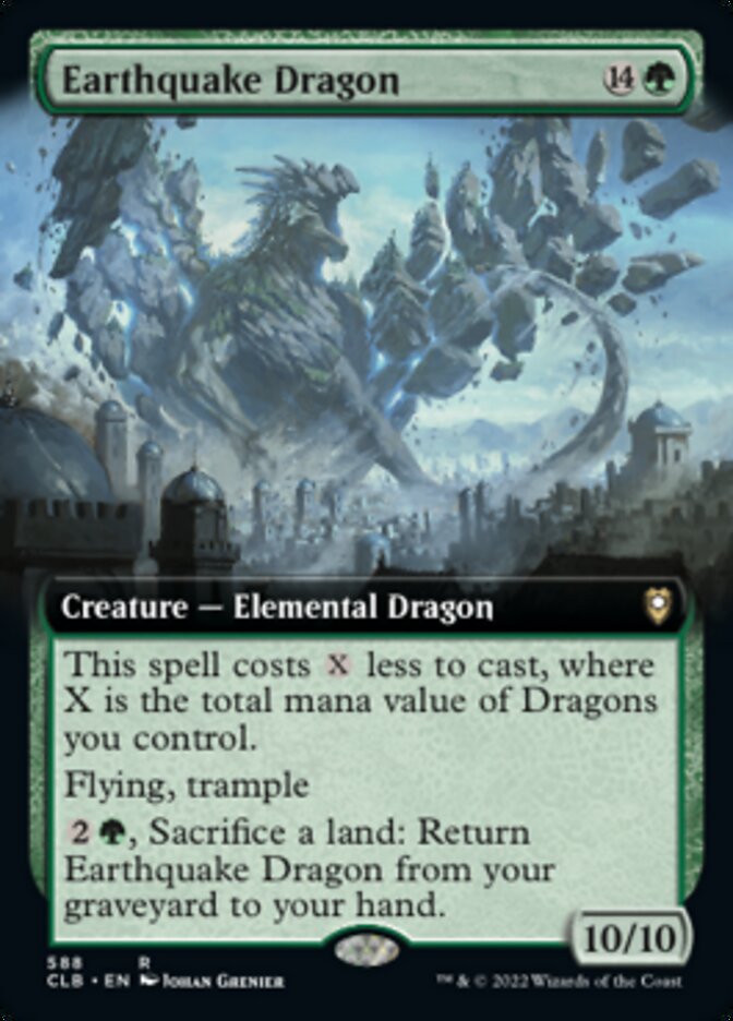 Earthquake Dragon (Extended Art) [Commander Legends: Battle for Baldur's Gate] | L.A. Mood Comics and Games