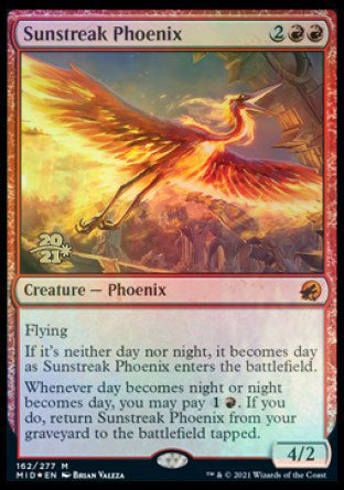 Sunstreak Phoenix [Innistrad: Midnight Hunt Prerelease Promos] | L.A. Mood Comics and Games