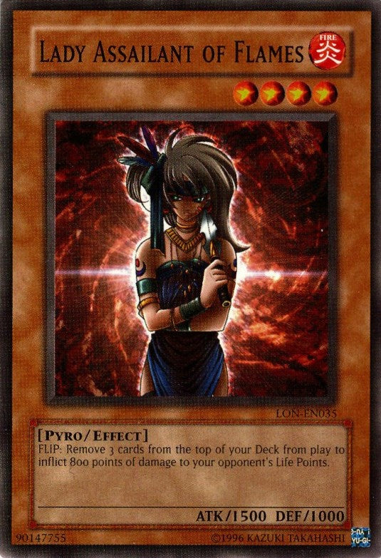Lady Assailant of Flames [LON-EN035] Common | L.A. Mood Comics and Games