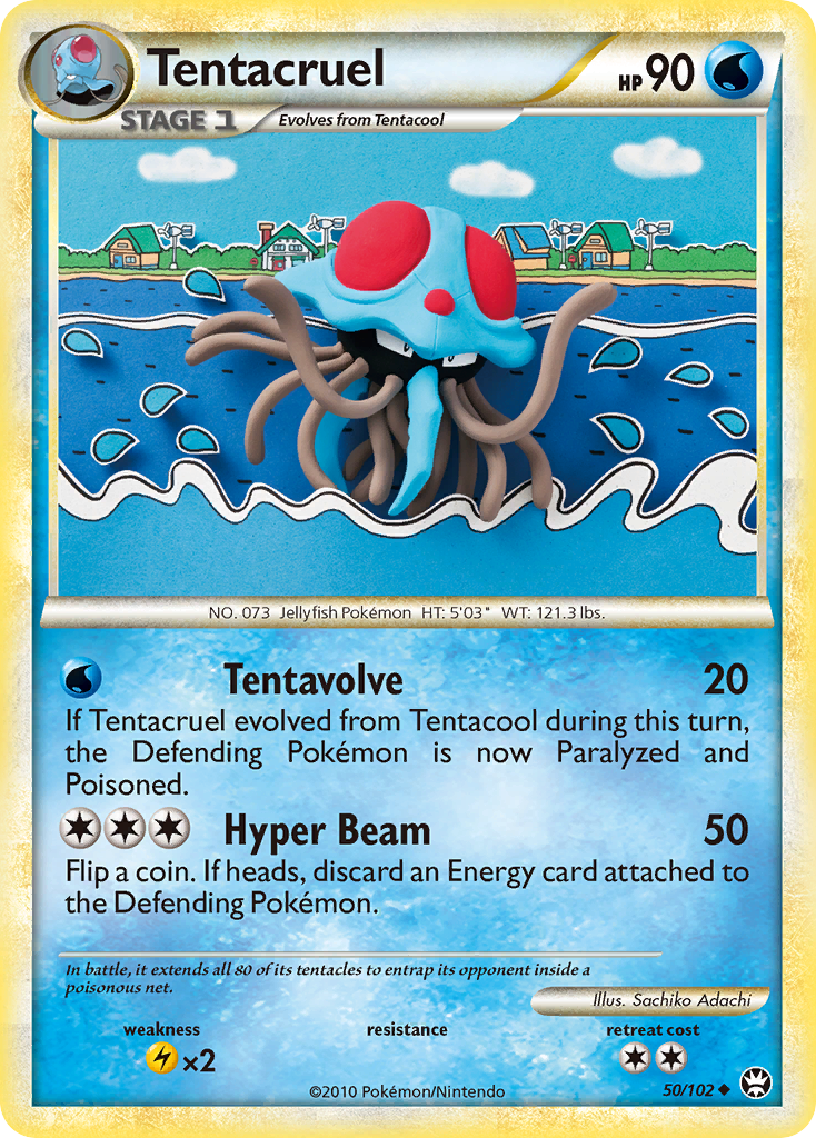 Tentacruel (50/102) [HeartGold & SoulSilver: Triumphant] | L.A. Mood Comics and Games