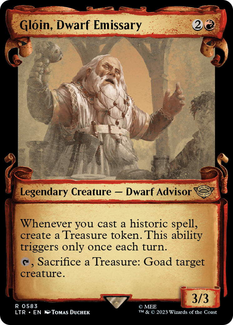 Gloin, Dwarf Emissary [The Lord of the Rings: Tales of Middle-Earth Showcase Scrolls] | L.A. Mood Comics and Games