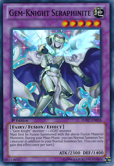 Gem-Knight Seraphinite [HA07-EN058] Super Rare | L.A. Mood Comics and Games
