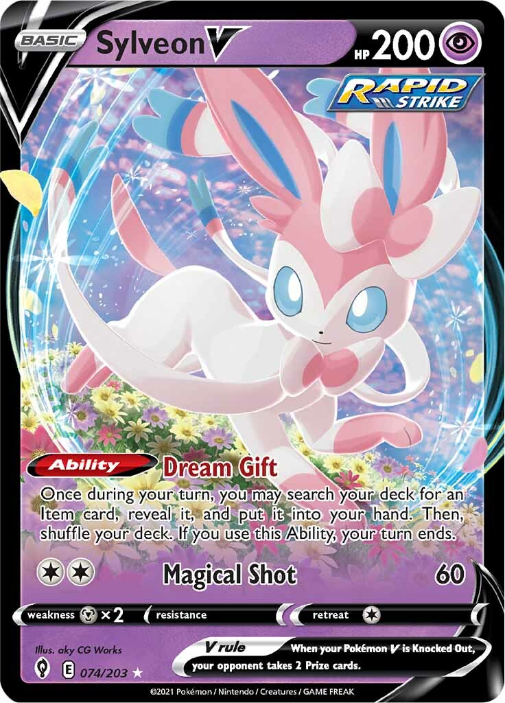 Sylveon V (074/203) [Sword & Shield: Evolving Skies] | L.A. Mood Comics and Games