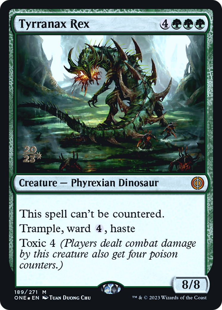 Tyrranax Rex [Phyrexia: All Will Be One Prerelease Promos] | L.A. Mood Comics and Games