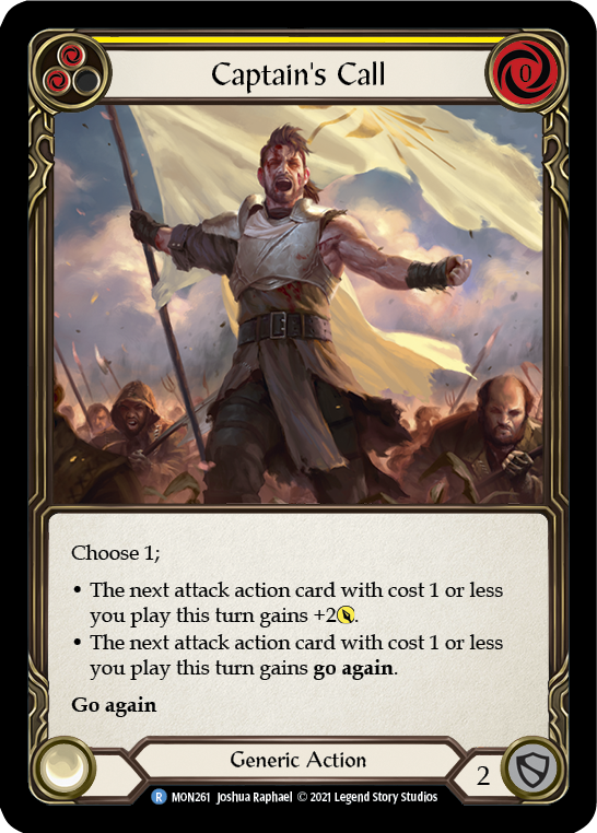 Captain's Call (Yellow) [MON261-RF] (Monarch)  1st Edition Rainbow Foil | L.A. Mood Comics and Games