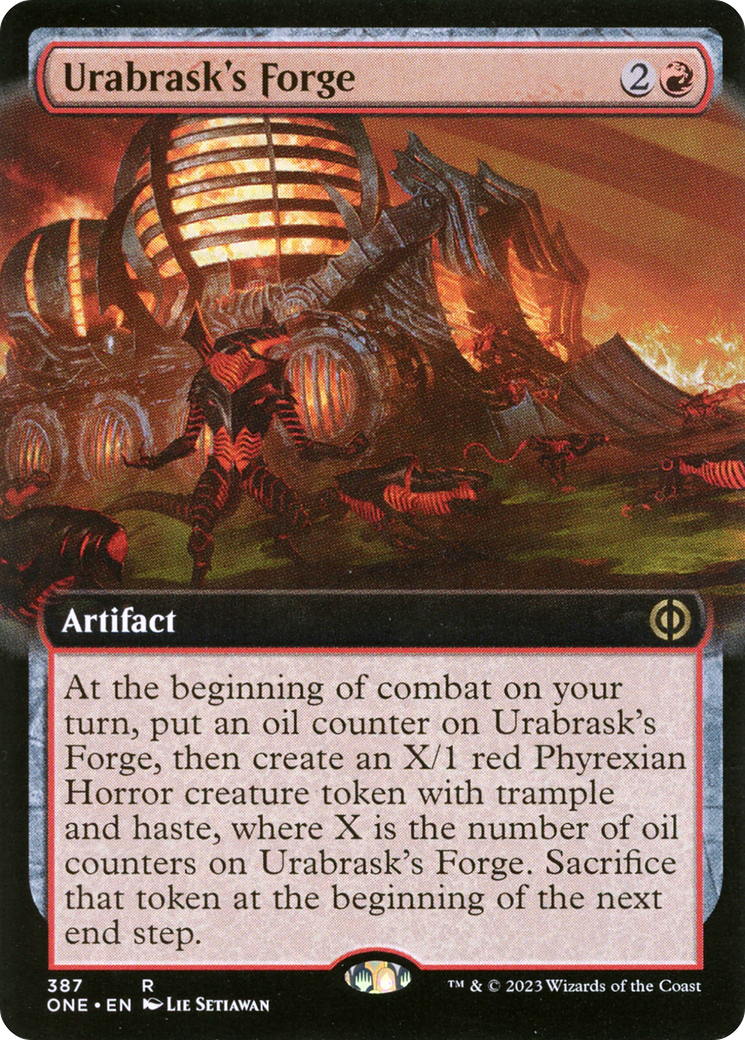 Urabrask's Forge (Extended Art) [Phyrexia: All Will Be One] | L.A. Mood Comics and Games