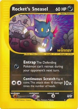Rocket's Sneasel (5) (Jumbo Card) [Best of Promos] | L.A. Mood Comics and Games