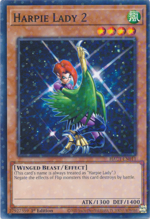 Harpie Lady 2 (Duel Terminal) [HAC1-EN011] Common | L.A. Mood Comics and Games