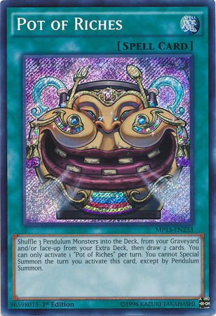 Pot of Riches [MP15-EN233] Secret Rare | L.A. Mood Comics and Games